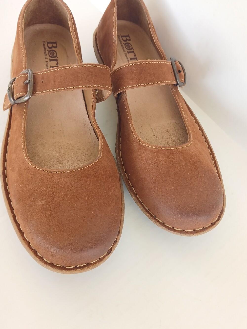 Born Naomi Nubuck Leather Mary Jane Flat Size 11 - Picture 8 of 9